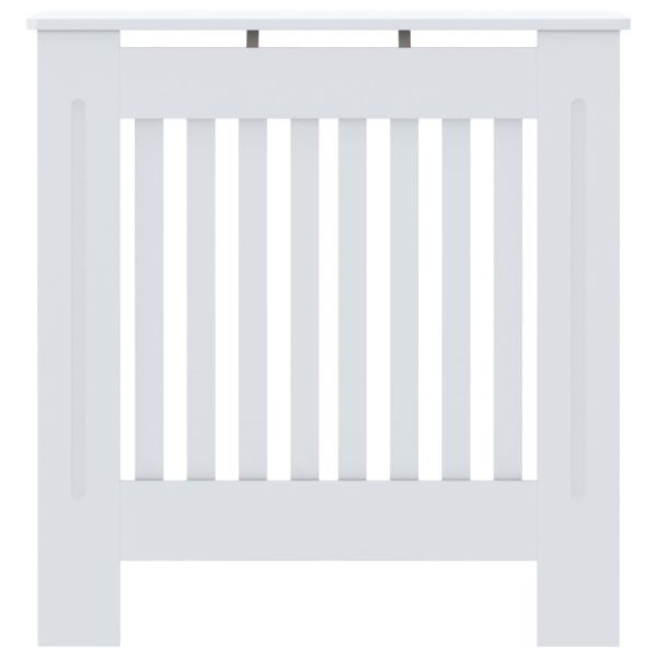 МДФ параван за радиатор, бял, 78 см