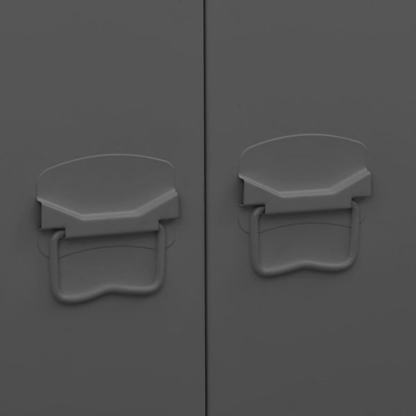 Индустриален гардероб, антрацит, 90x50x180 см, метал