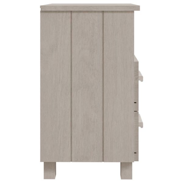Нощни шкафчета HAMAR, 2 бр, бели, 40x35x62 см, бор масив
