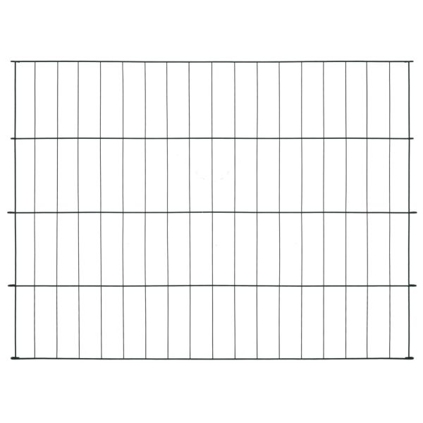 Комплект градински огради 115x79 см зелен