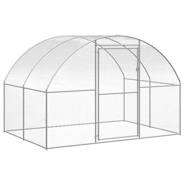 Птичарник на открито, 3x2x2 м, поцинкована стомана