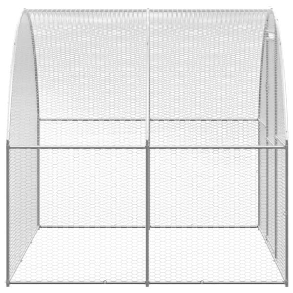 Птичарник на открито, 3x2x2 м, поцинкована стомана