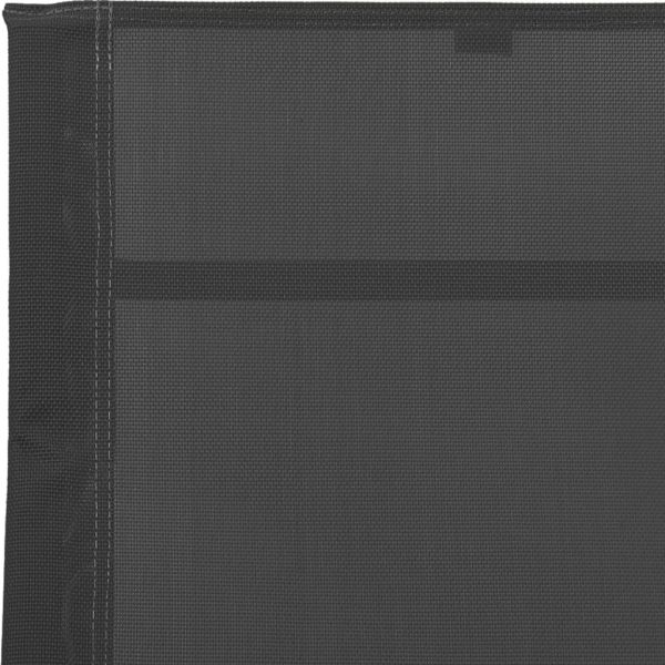 Шезлонг, стомана и textilene, черен