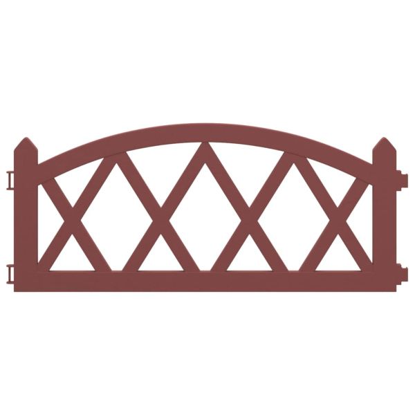 Кантове за тревни площи, 17 бр, червени, 10 м, PP