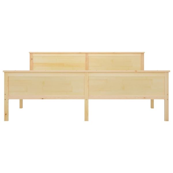 Рамка за легло, борово дърво масив, 180x200 см