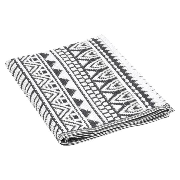 Килим за открито, ARAKIL черен, 190x290 см, PP