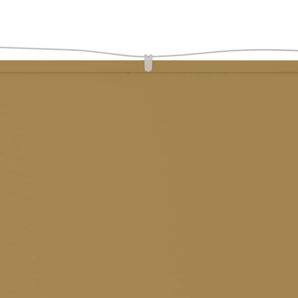 Вертикален сенник, бежов, 60x600 см, оксфорд плат