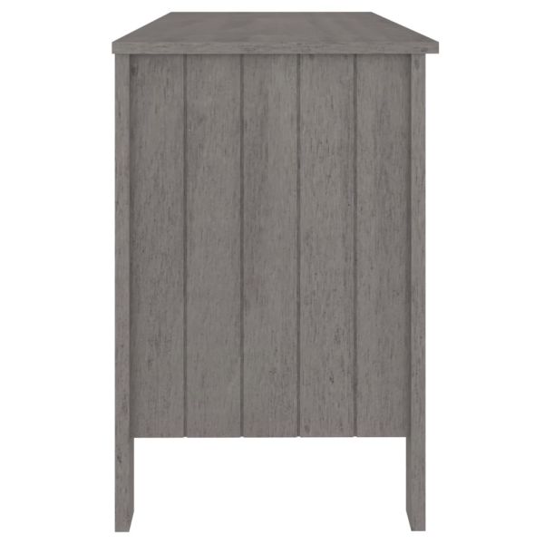 Бюро HAMAR, светлосиво, 113x50x75 см, борово дърво масив