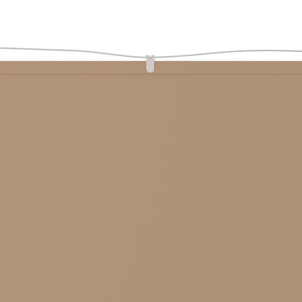 Вертикален сенник, таупе, 140x600 см, оксфорд плат