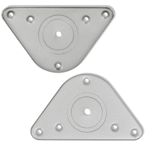 4 крака за регулиране на височината на маси, матиран никел, 710 мм