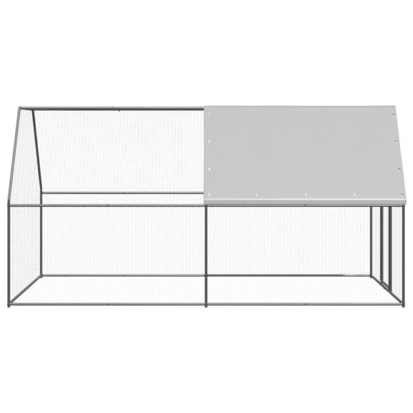 Птичарник на открито, 2x4x2 м, поцинкована стомана