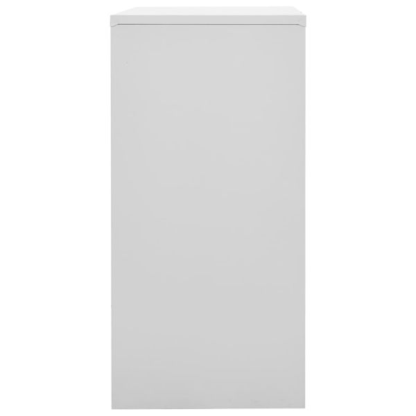 Заключващ се шкаф, светлосиво и синьо, 90x45x92,5 см, стомана