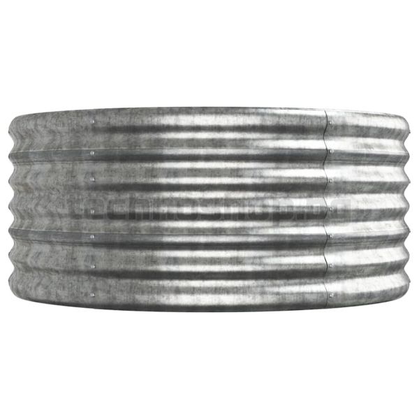 Градинска повдигната леха поцинкована стомана сребрист