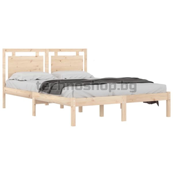 Рамка за легло, дърво масив, 200x200 см