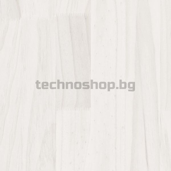 Рамка за легло, бяла, бор масив, 120x200 см