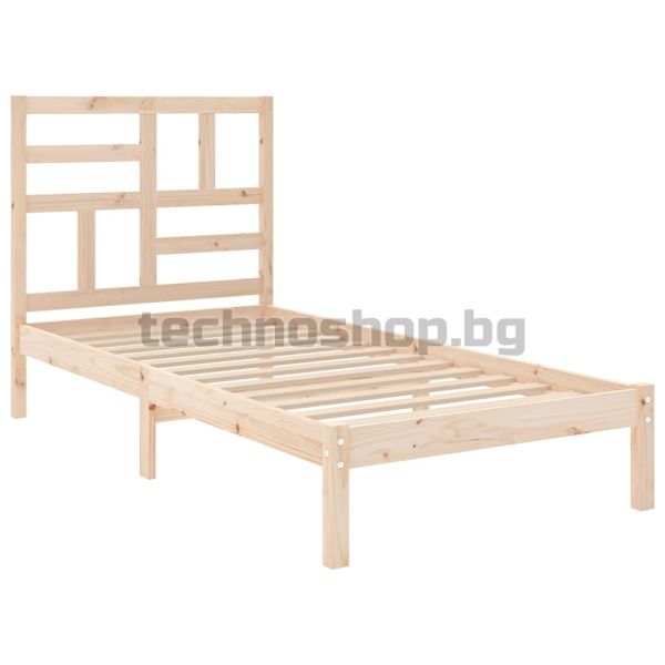 Рамка за легло, дърво масив, 90х200 см