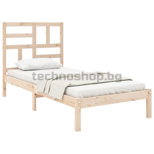 Рамка за легло, дърво масив, 100x200 см