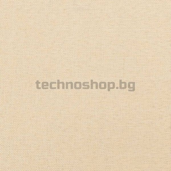 Трапезни столове, 2 бр, кремави, текстил