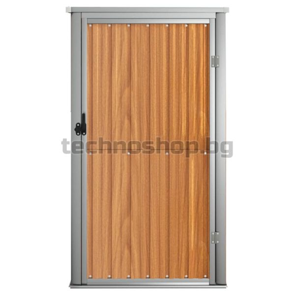 Градинска барака, кафява, 88x89x161 см, поцинкована стомана