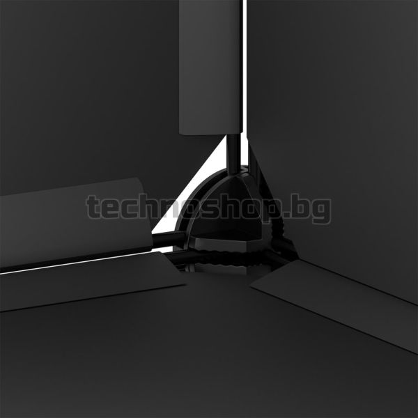 Етажерка за обувки, черна, 44x32x174 см, PP