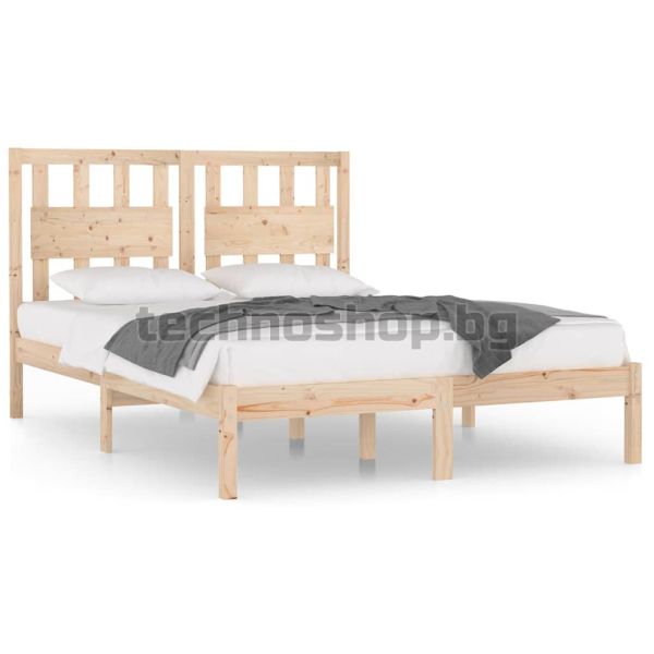 Рамка за легло, бор масив, 200x200 см