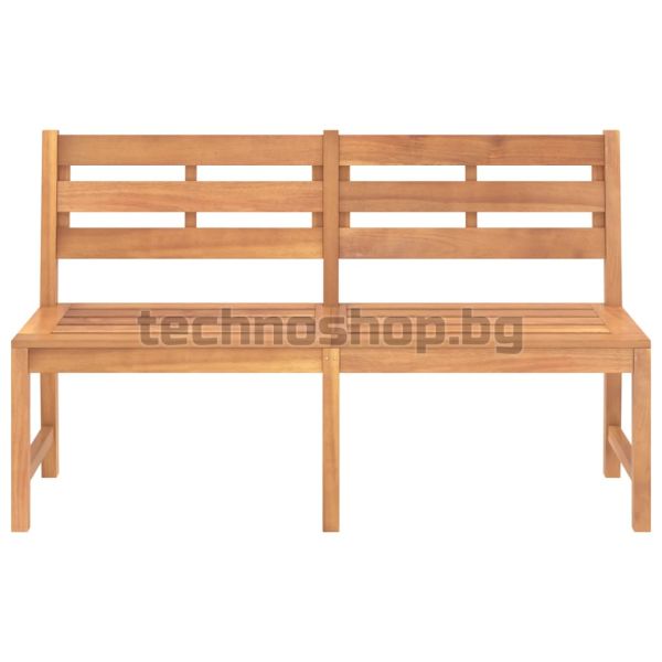 Градинска пейка, 150 см, тиково дърво масив