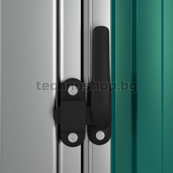 Градинска барака, зелена, 180,5x97x209,5 см, поцинкована стомана