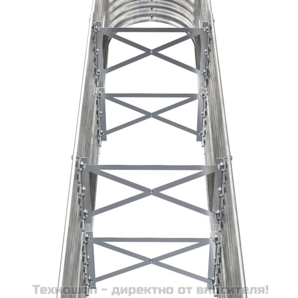 Градинска повдигната леха поцинкована стомана сребрист