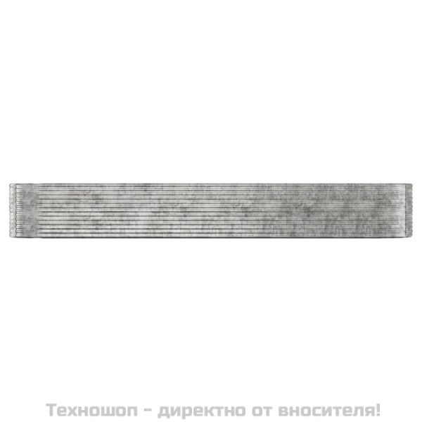 Градинска повдигната леха прахово боядисана стомана сребрист