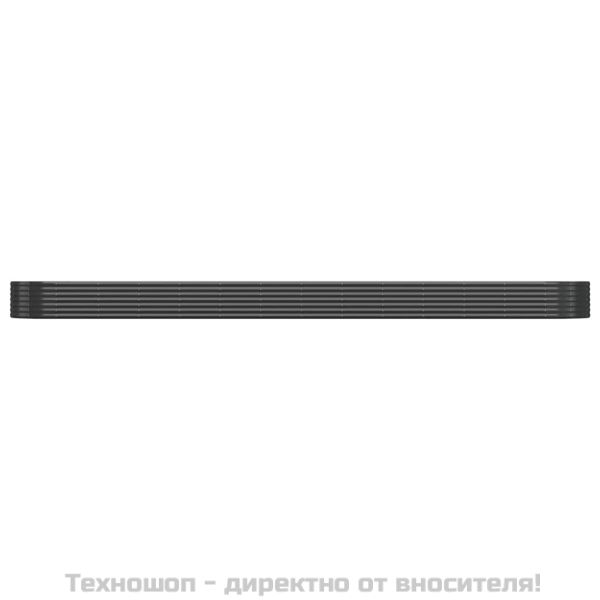 Градинска повдигната леха поцинкована стомана антрацит