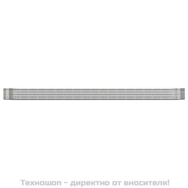 Градинска повдигната леха поцинкована стомана сребрист