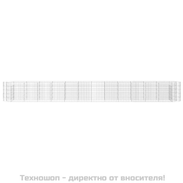 Габион повдигната леха, поцинковано желязо, 470x50x50 cм