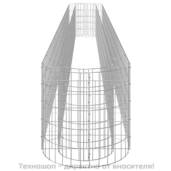 Габион повдигната леха, поцинковано желязо, 470x50x50 cм
