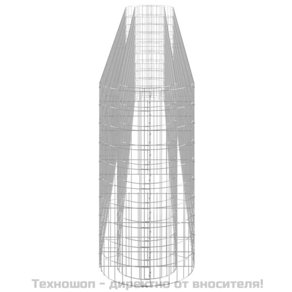 Габион повдигната леха, поцинковано желязо, 470x50x100 cм