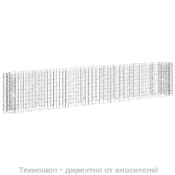 Габион повдигната леха, поцинковано желязо, 540x50x100 cм