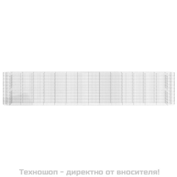Габион повдигната леха, поцинковано желязо, 540x50x100 cм