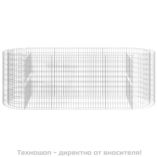 Габион повдигната леха, поцинковано желязо, 300x100x100 cм