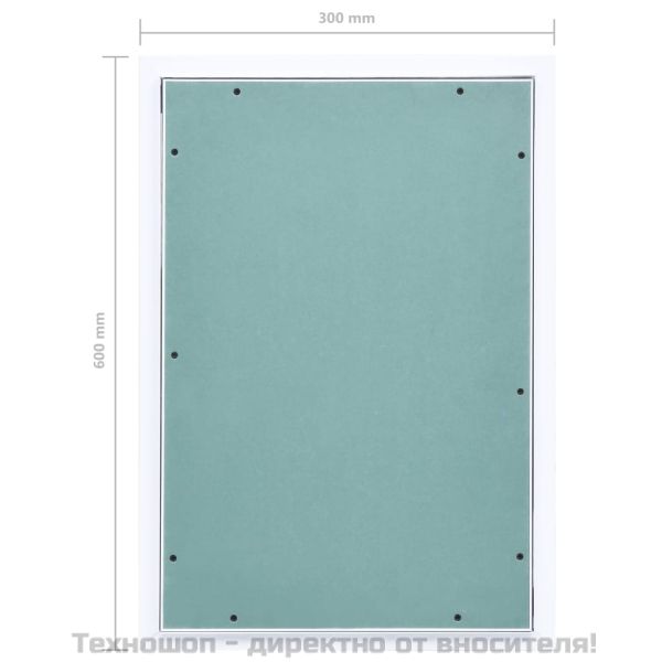 Ревизионна вратичка с алуминиева рамка и гипсокартон 300x600 мм