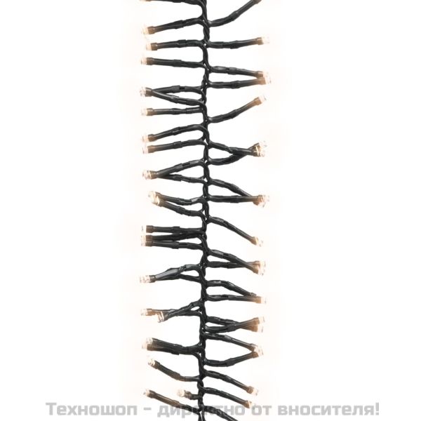 LED клъстърен стринг с 2000 LED топло бяло 17 м PVC