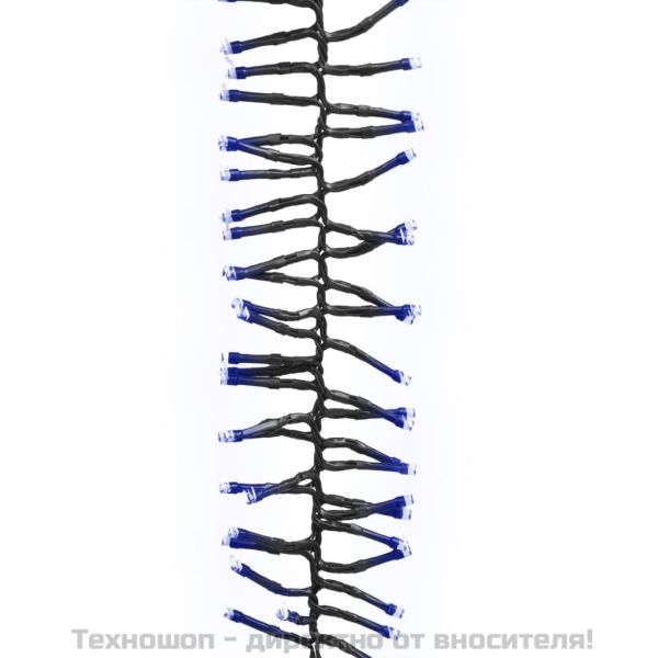 LED клъстърен стринг с 2000 LED синьо 17 м PVC
