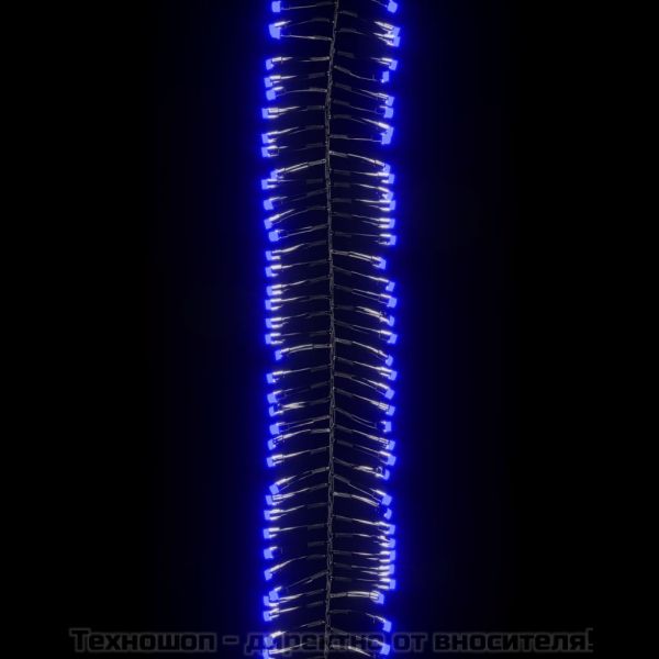 LED клъстърен стринг с 3000 LED синьо 23 м PVC