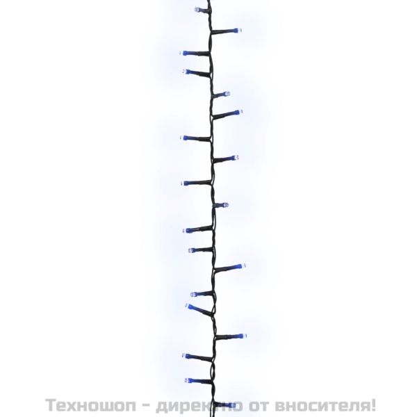 Компактен LED стринг с 2000 LED синьо 45 м PVC