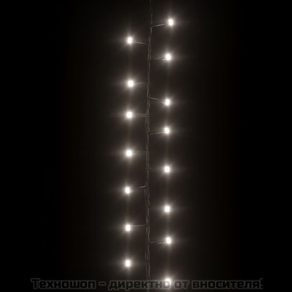 Компактен LED стринг с 3000 LED студено бяло 65 м PVC