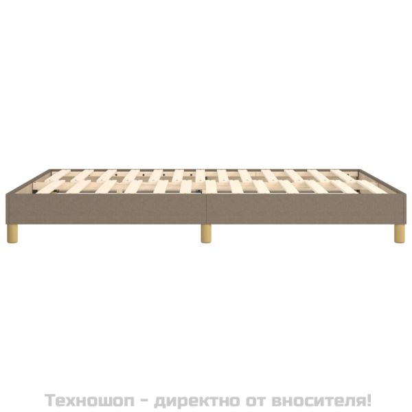 Рамка за легло с пружини, таупе, 140x200 см плат