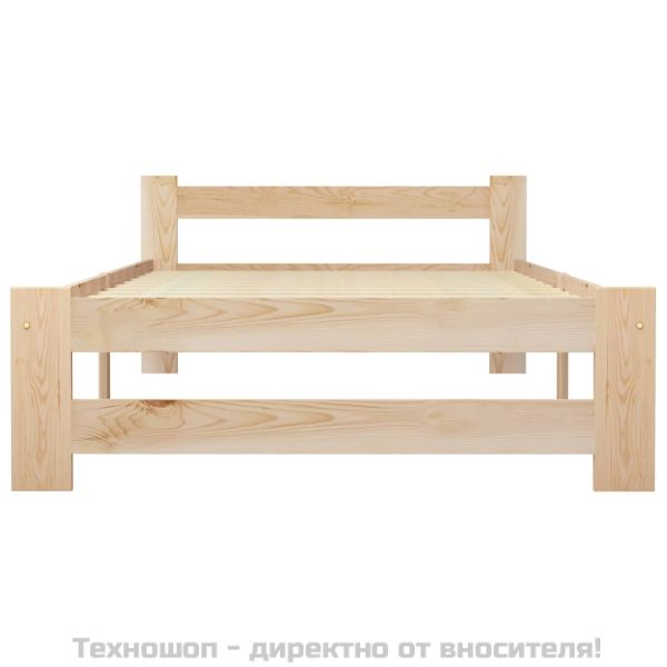 Рамка за легло, бор масив, 90х200 см