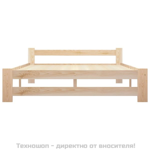 Рамка за легло, бор масив, 140х200 см