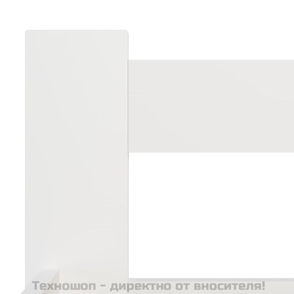 Рамка за легло, бяла, бор масив, 140х200 см