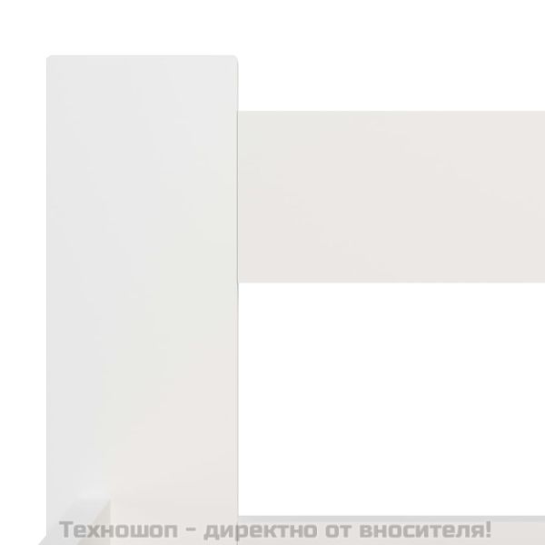 Рамка за легло, бяла, бор масив, 180х200 см