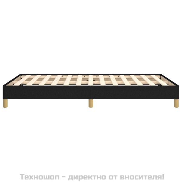 Рамка за легло без матрак, черна, 120x200 см, плат
