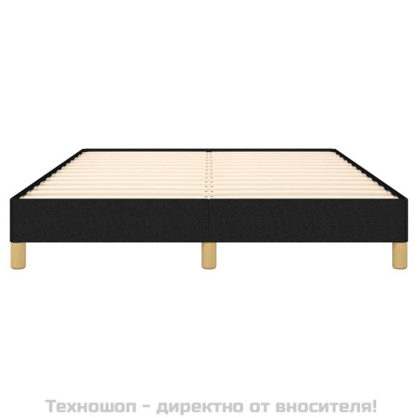 Рамка за легло без матрак, черна, 160x200 см, плат